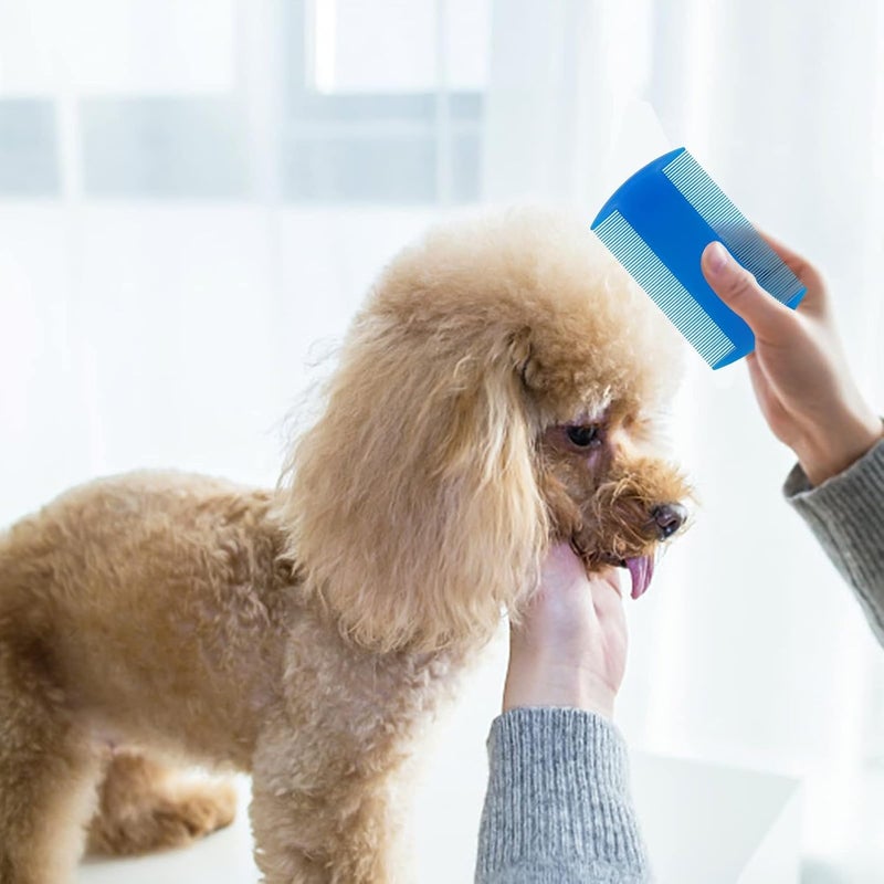 YEEPSYS Double Sided Fine Tooth Comb for Adults Dog Cat Pet's Long, Short, Fine, Thick Hair(4 Pack) - Image 4